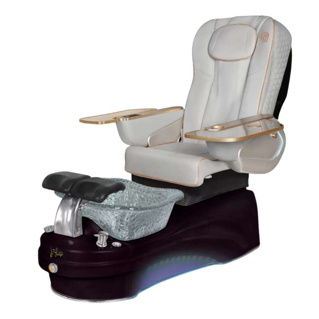 La Tulip 3 - Greywith Clear BowlBlack Base