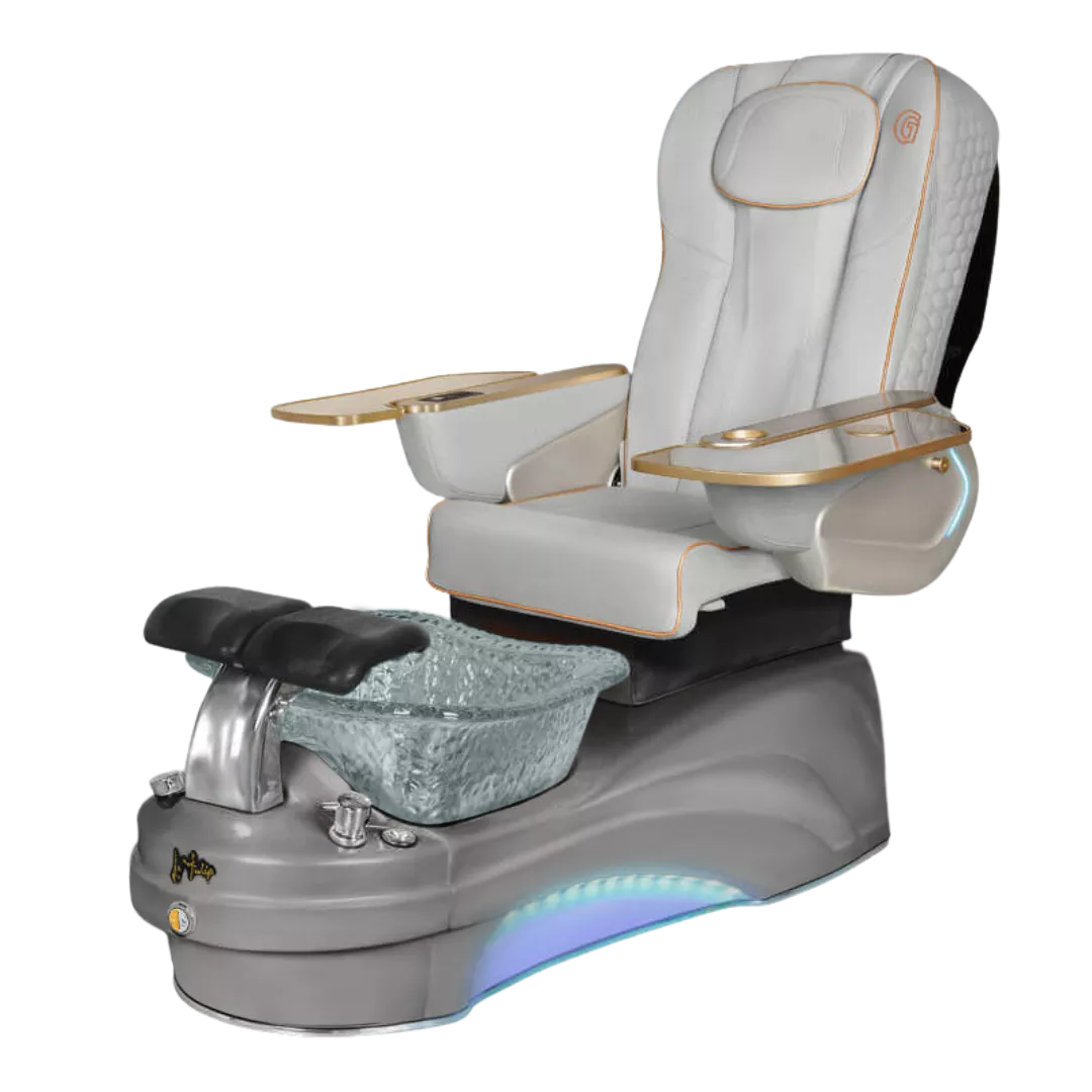 La Tulip 3 - Greywith Clear BowlGrey Base