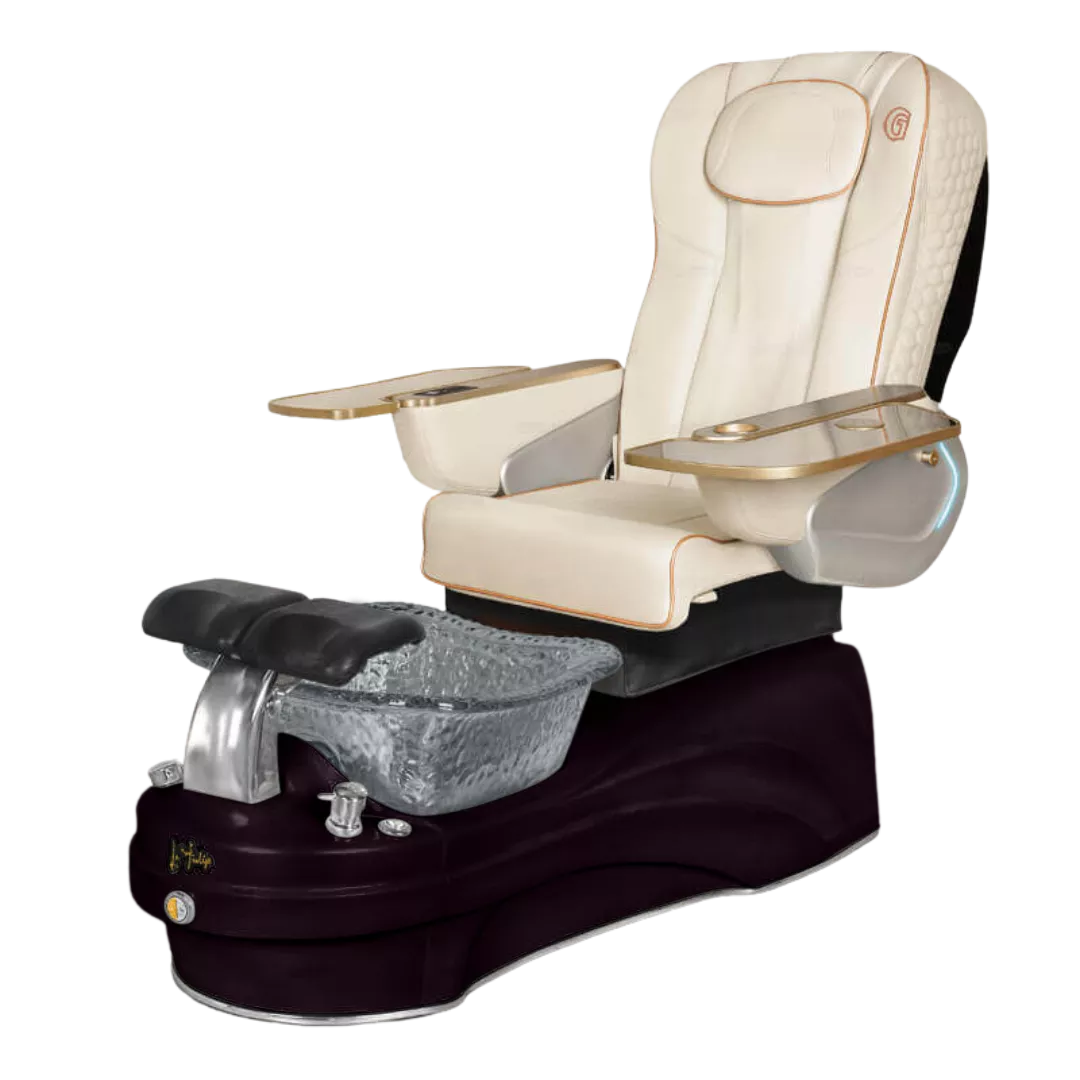 La Tulip 3 - Whitewith Black BowlBlack Base