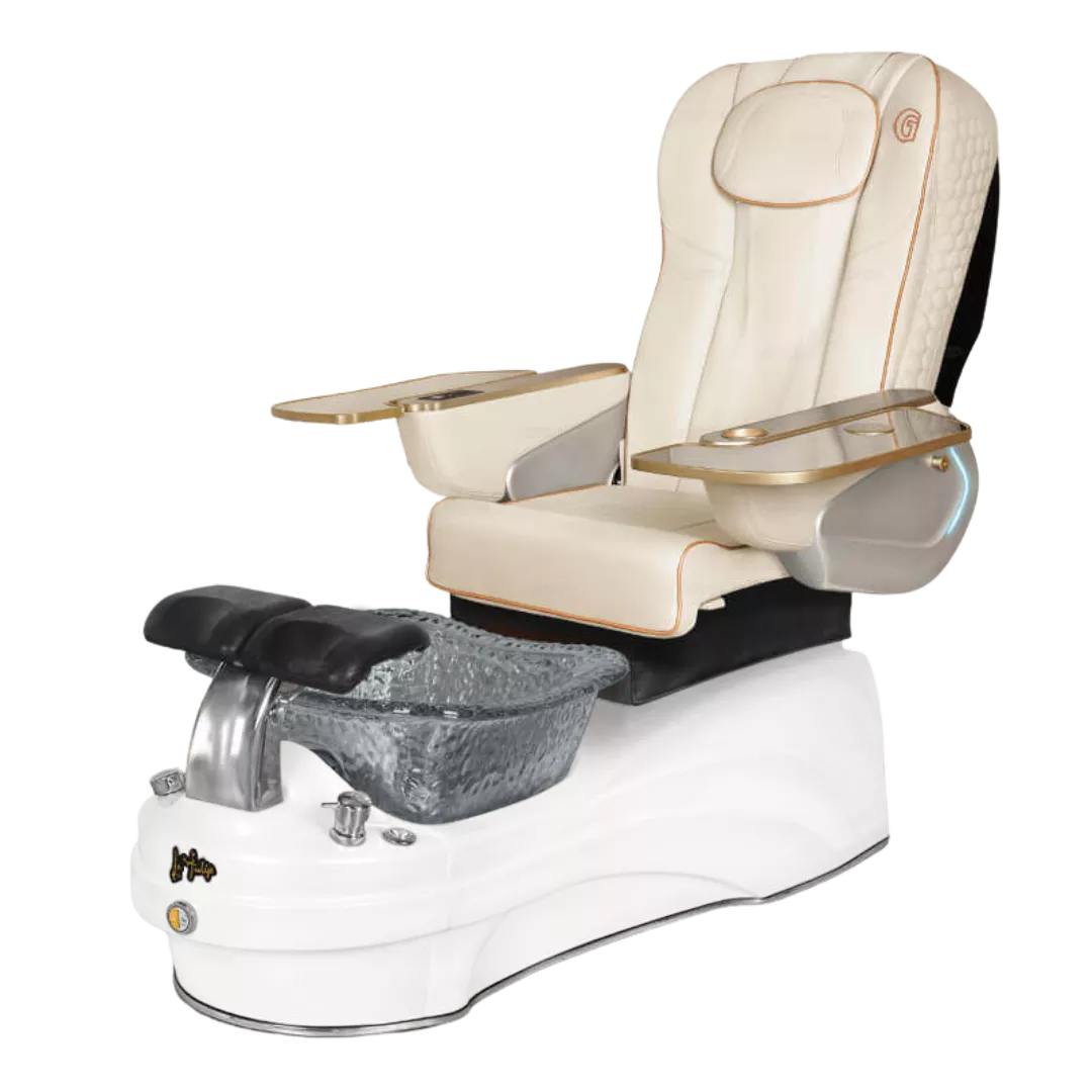 La Tulip 3 - Whitewith Black BowlPearl White Base