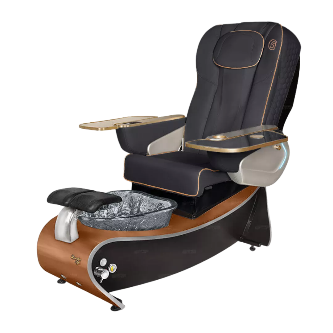 Lavender 3 - Black with Black BowlOiled Walnut Laminate Base