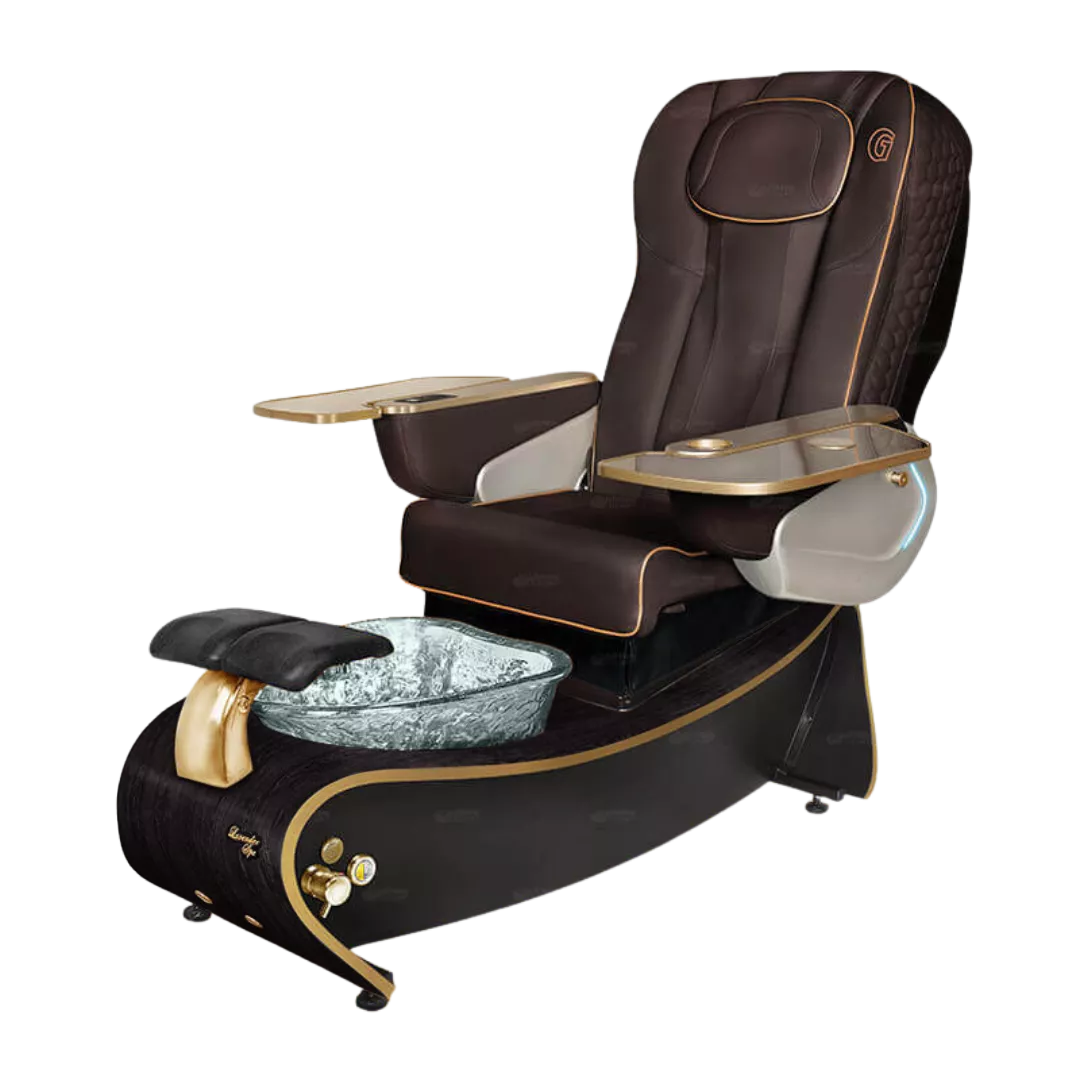 Lavender 3 Chocolate with Clear BowlBlack Gloss Laminate Base