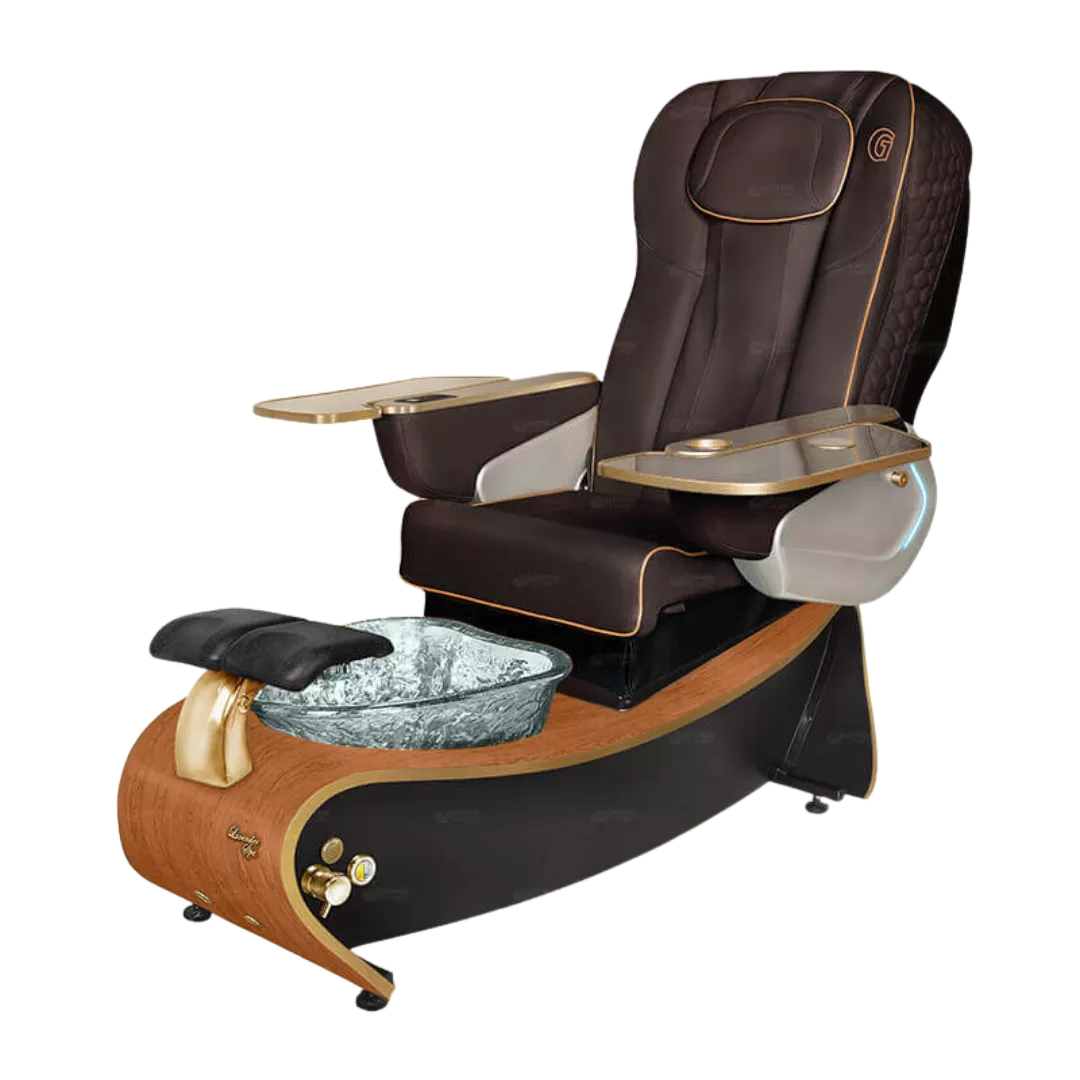 Lavender 3 Chocolate with Clear BowlCognac Maple Laminate Base