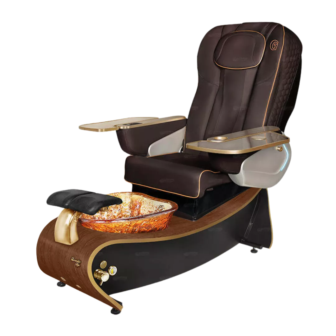 Lavender 3 Chocolate with Gold BowlDark Cherry Laminate Base