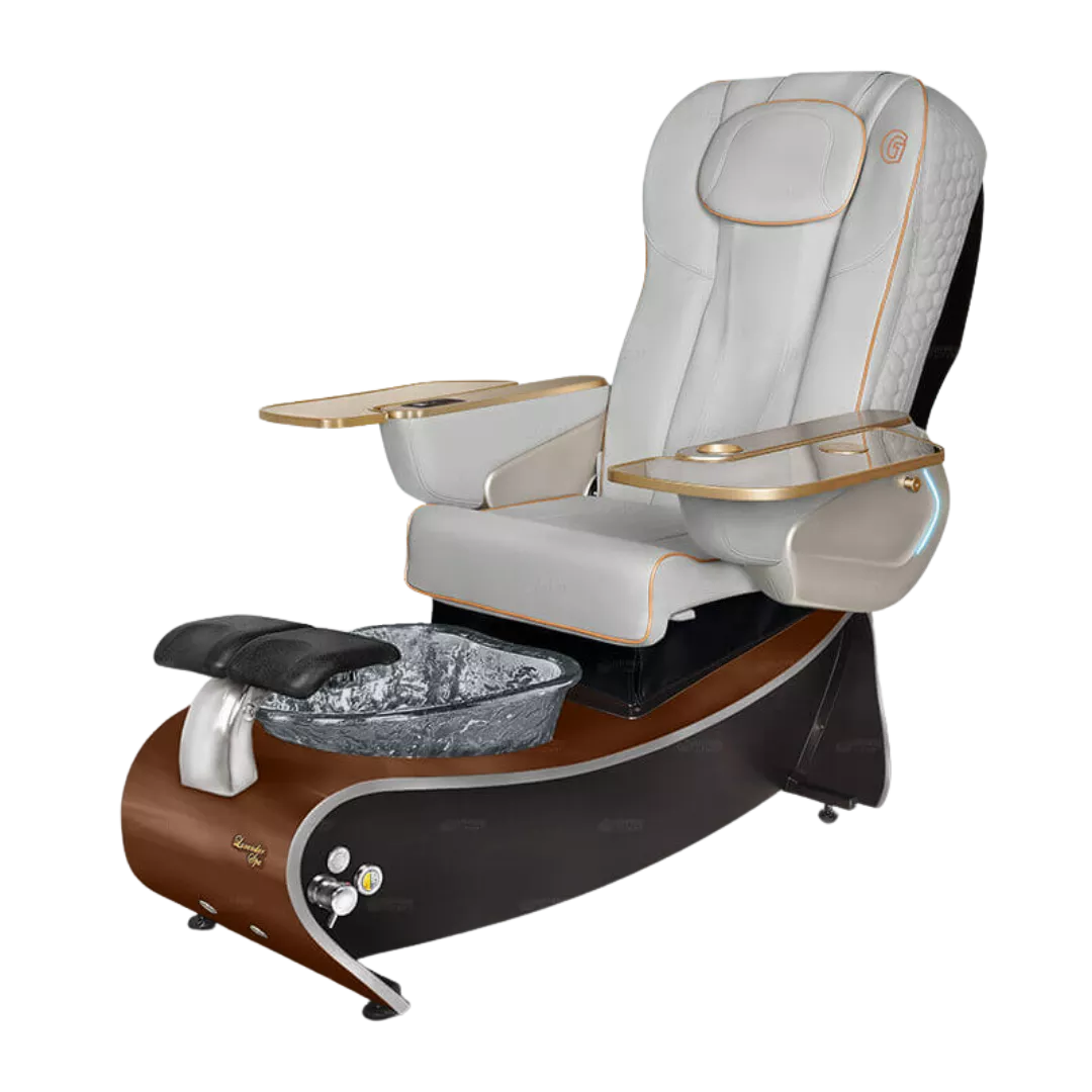 Lavender 3 Grey with Black BowlDark Cherry Laminate Base