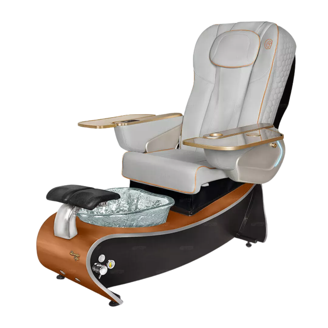 Lavender 3 Grey with Clear BowlCognac Maple Laminate Base