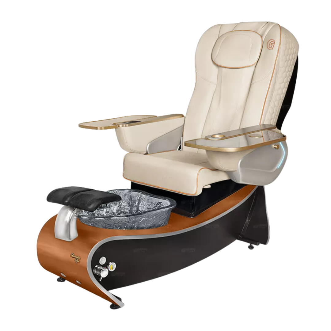 Lavender 3 - White with Black BowlCognac Maple Laminate Base