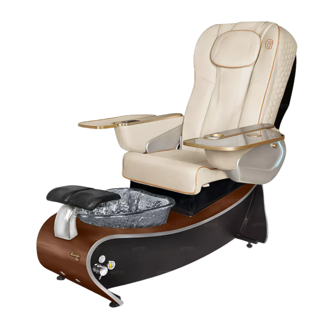 Lavender 3 - White with Black BowlDark Cherry Laminate Base