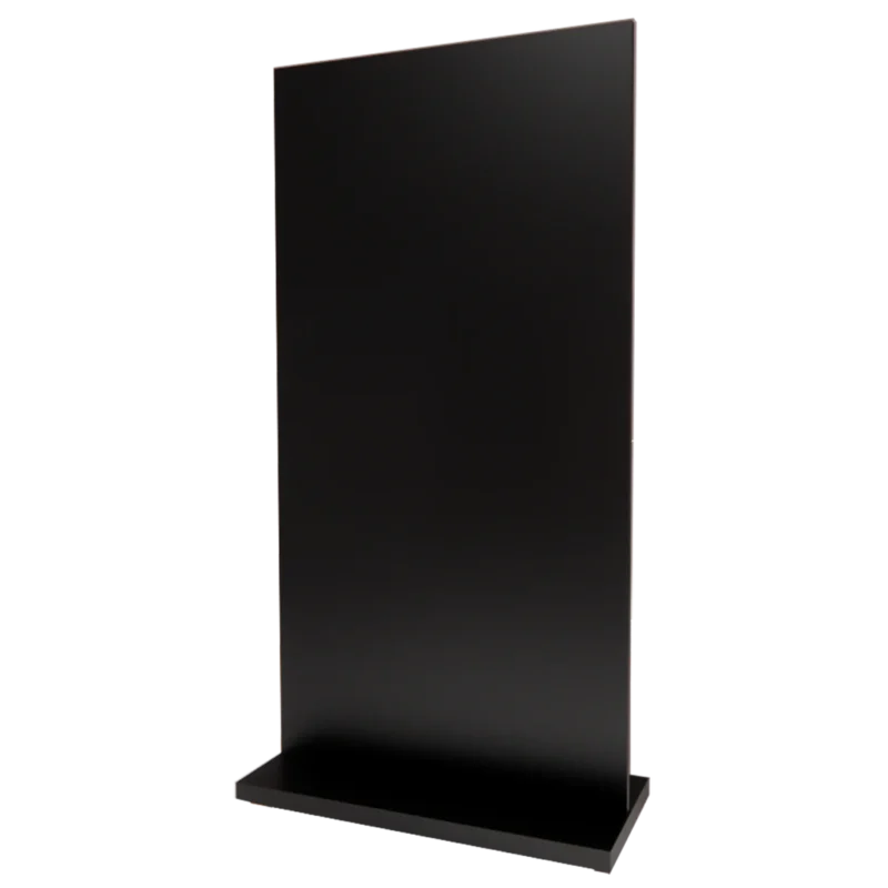 Kaemark A black Privacy Panels stand on a black background.