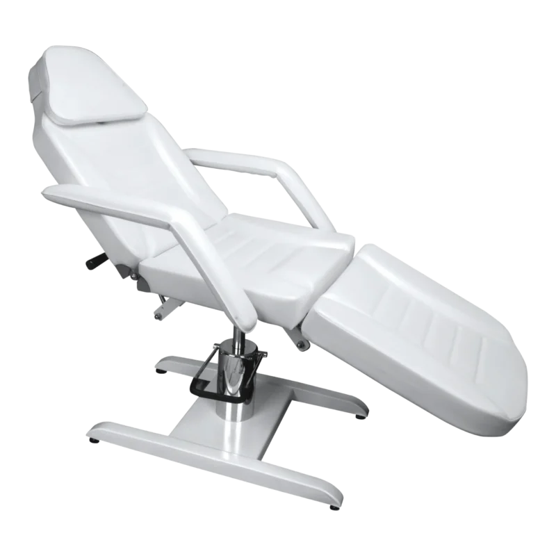 Kaemark A Paula Plus Facial Bed with Hydraulic Pump on a black background.