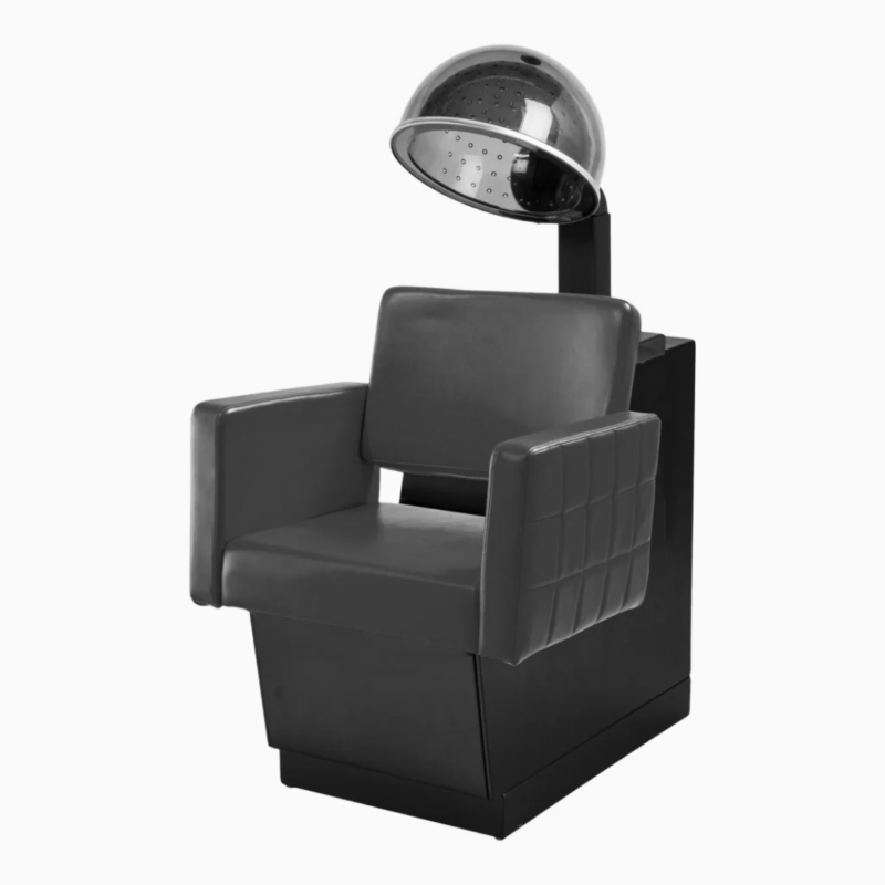 Kaemark A black Gwyneth Dryer Chair with a silver Gwyneth Dryer.