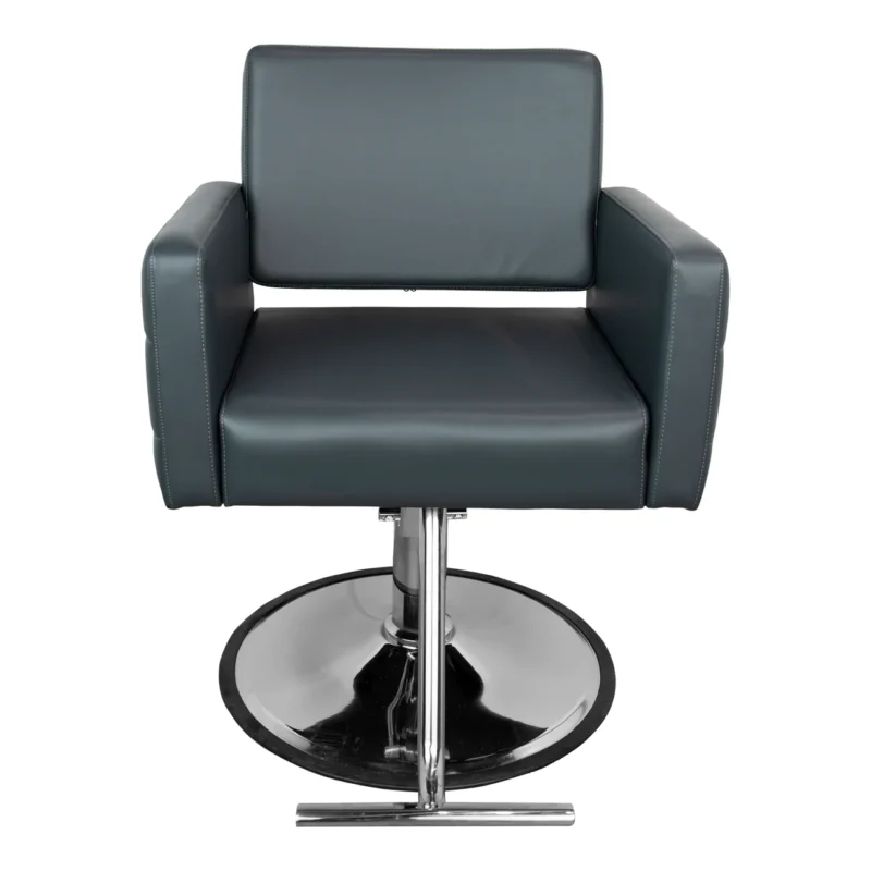 Kaemark A Gwyneth styling chair with a chrome base.