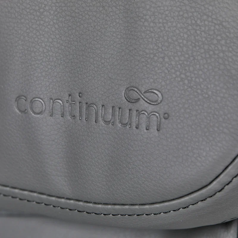 Kaemark A close up of a grey leather bag with the word Le Rêve Pedicure Spa by Continuum Pedicure Spas on it.