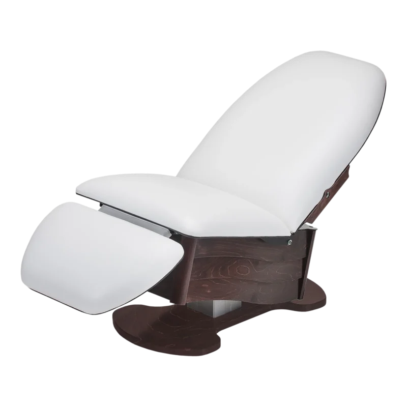 Kaemark A SoHo All-In-One Chair with a wooden base.