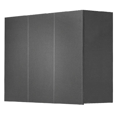 Kaemark An image of a black Denise American-Made Upper Storage Unit with three doors.