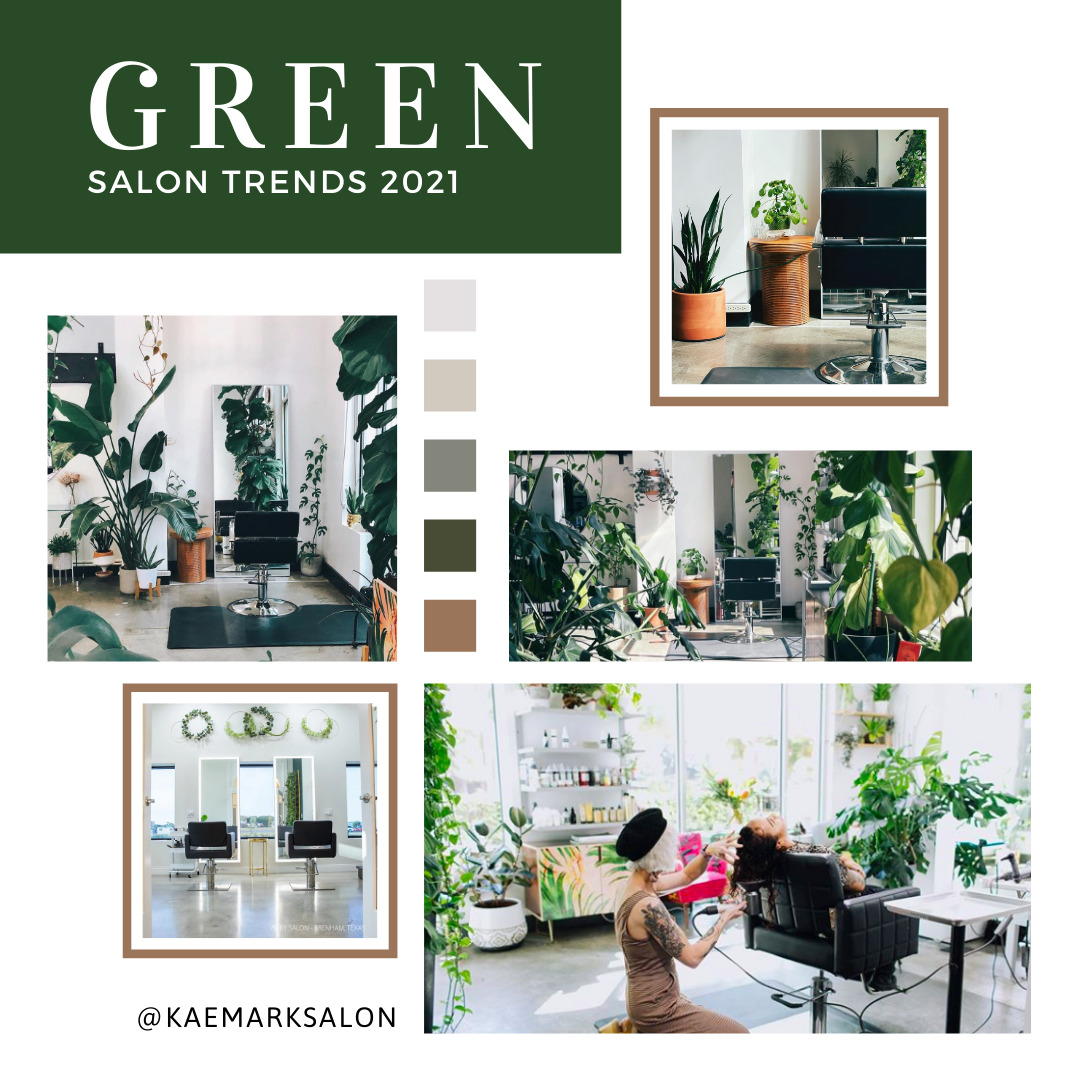 Kaemark Green salon trends 2021.