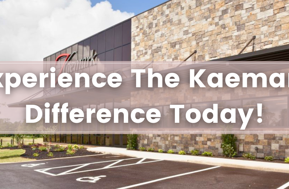 an image of the front of Kaemark's Headquarter's in Giddings, TX with the title header of "Experience Kaemark Difference"