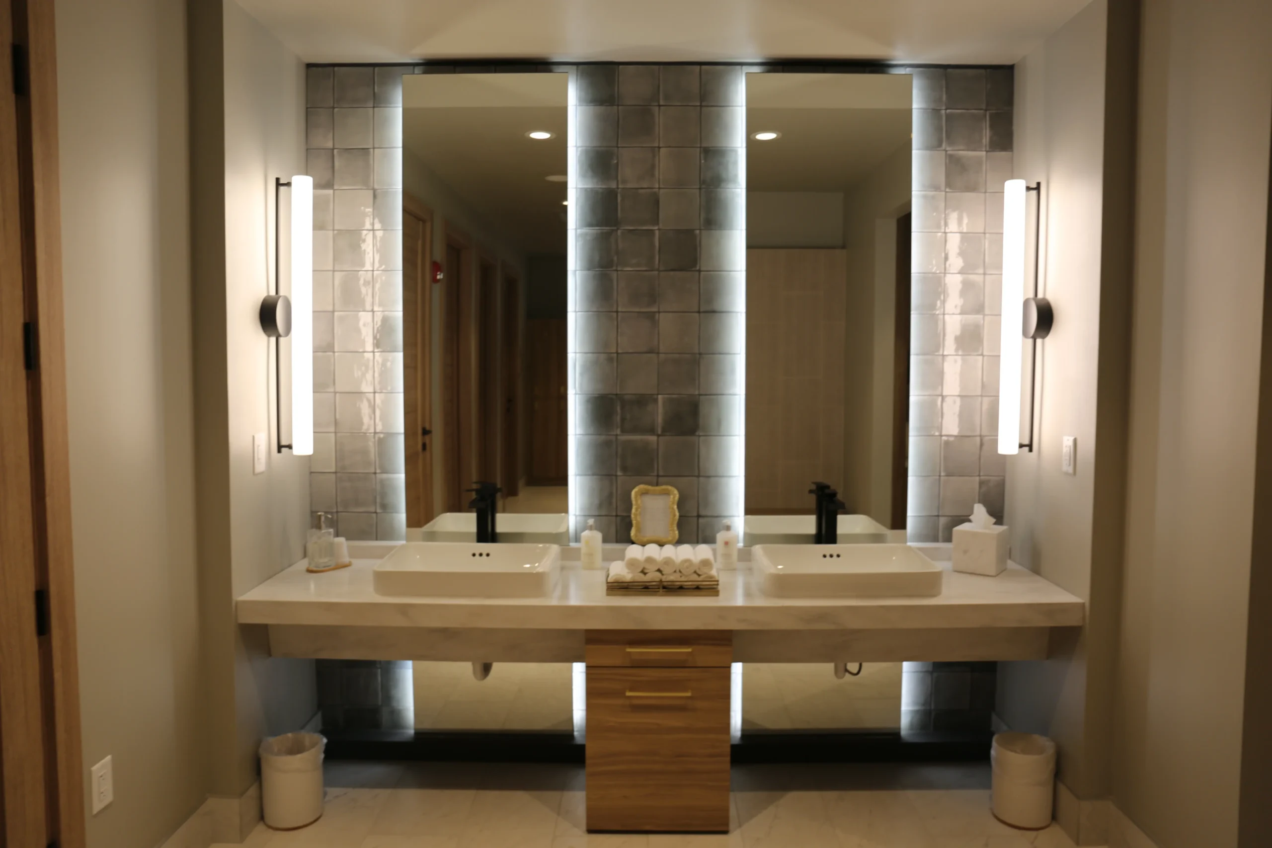 Commercial Millwork and fixtures - bathroom vanity.