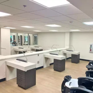 Cosmetology School outfitted with Kaemark Equipment and Furniture
