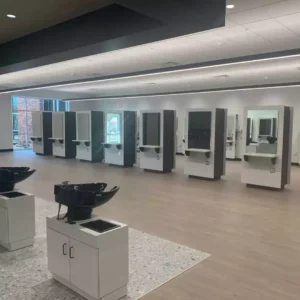 Cosmetology School outfitted with Kaemark Equipment and Furniture