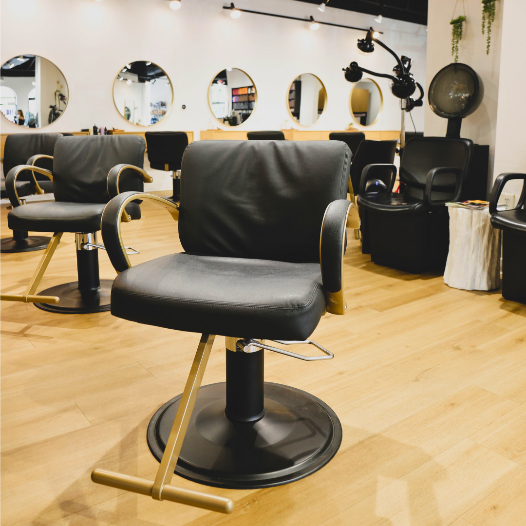 Kaemark Black Sophia Styling Chair In A Salon