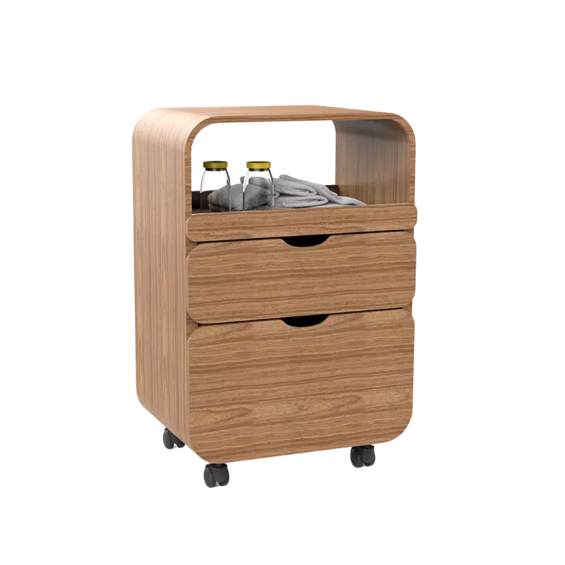 Luna Wood Grained Spa or Salon Portable Trolley