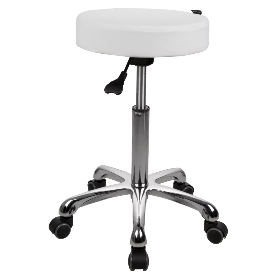 Ava White Spa Stool