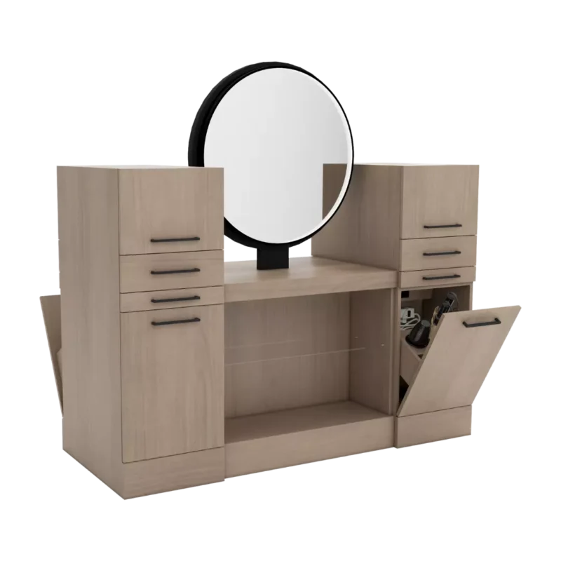 Westin Magnifico B2B Single Styling Station Round Mirror WTMG-08-2-RND