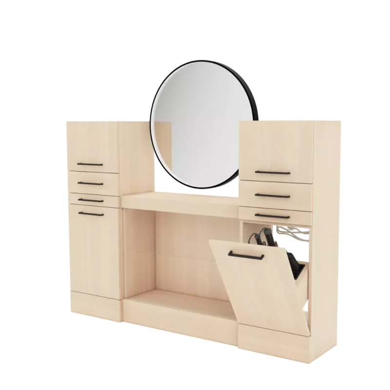 Kaemark Westin Magnifico Single Styling Station Round Mirror WTMG-08-RND-1.1