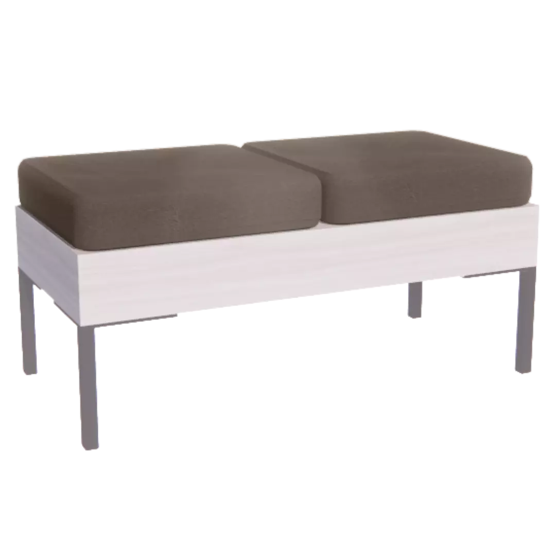 Rechteck American-Made Reception Bench 2 Seater – Elephant