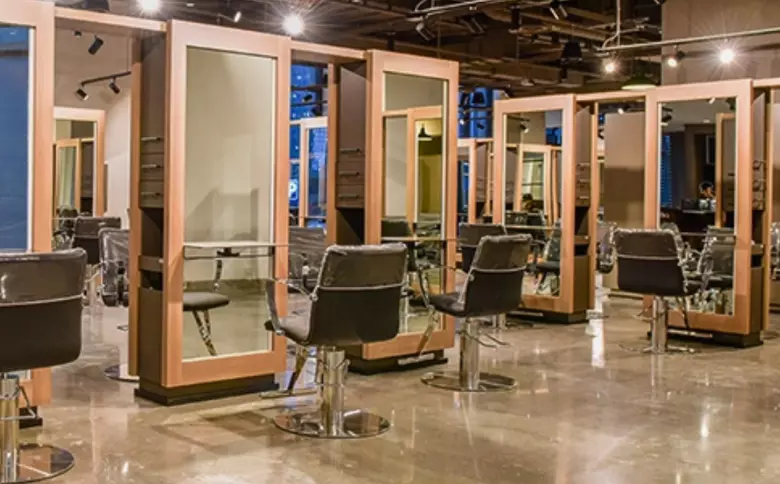 Kaemark's Salon Equipment and Furnishings in a Franchise Beauty Salon