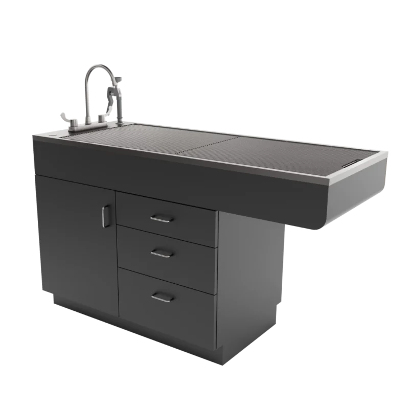 PLamWetTable1Door3Drawer-Black