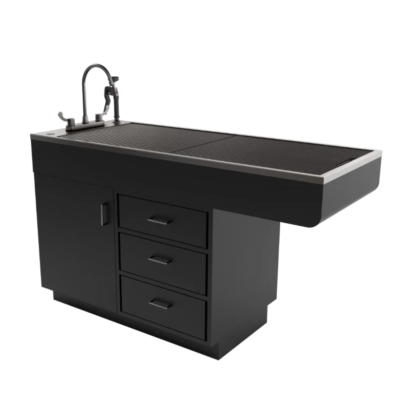 PLamWetTable1Door3PassThroughDrawer-Black