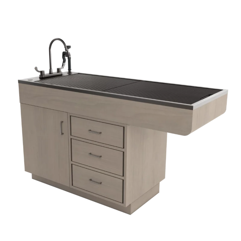 PLamWetTable1Door3PassThroughDrawer-FrenchPear
