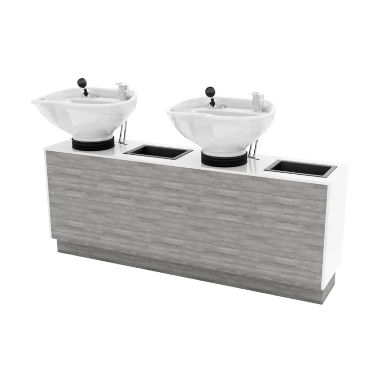 Glo Shampoo Backwash with Solid Surface Top GL-70-2-L 