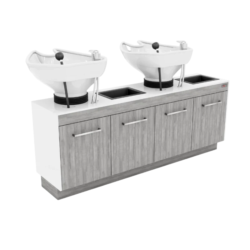 Glo Shampoo Backwash with Solid Surface Top GL-70-2-R Back