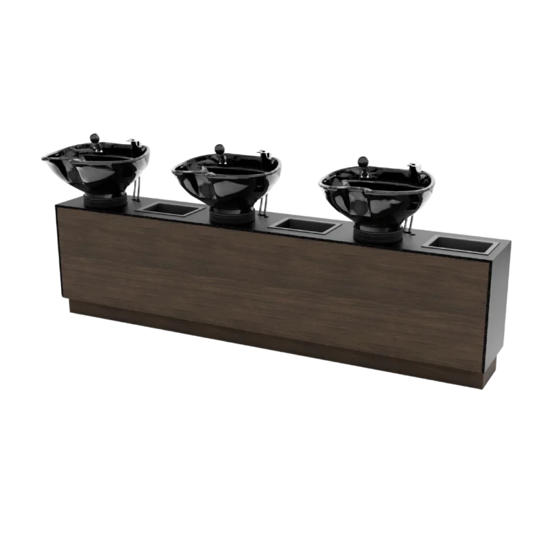Glo Shampoo Backwash with Solid Surface Top GL-70-3-L