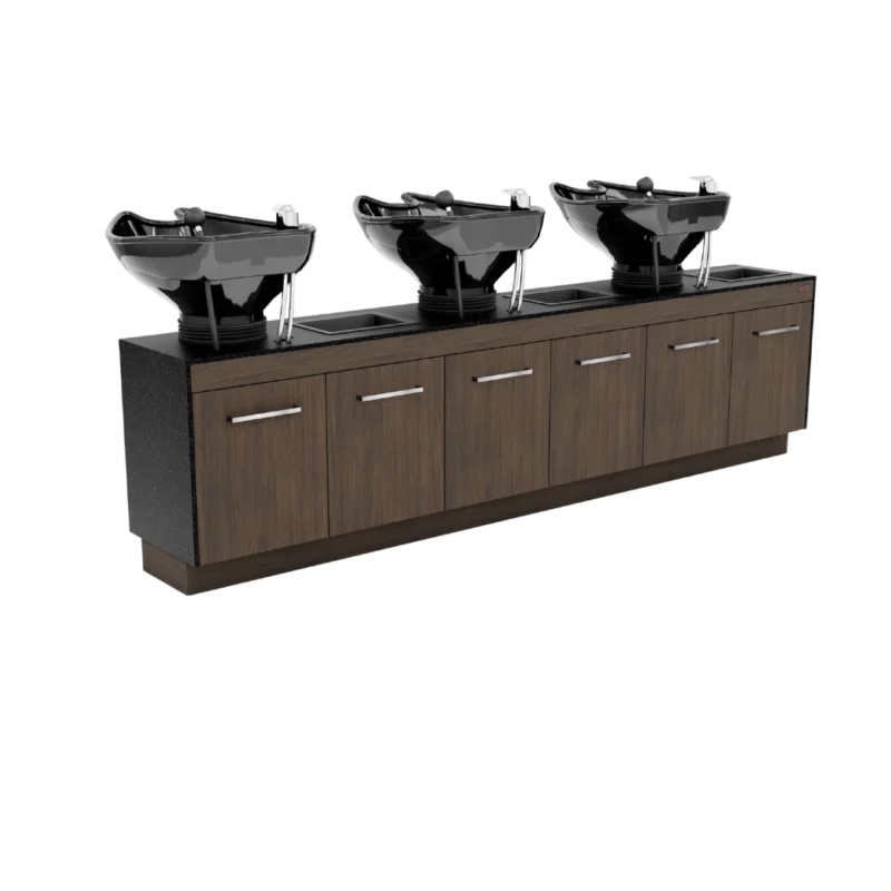 Glo Shampoo Backwash with Solid Surface Top GL-70-3-R Back