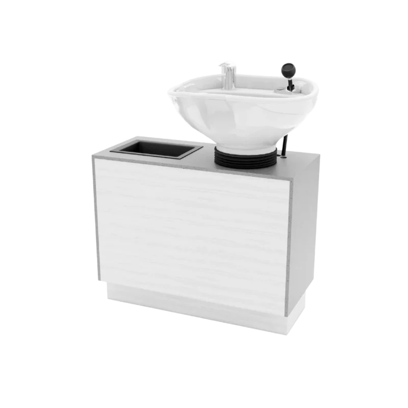 Glo Shampoo Backwash with Solid Surface Top GL-70-R
