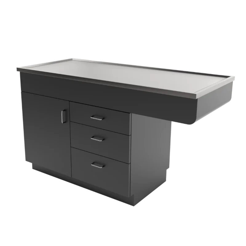 PLamDryTable1Door3Drawer-Black