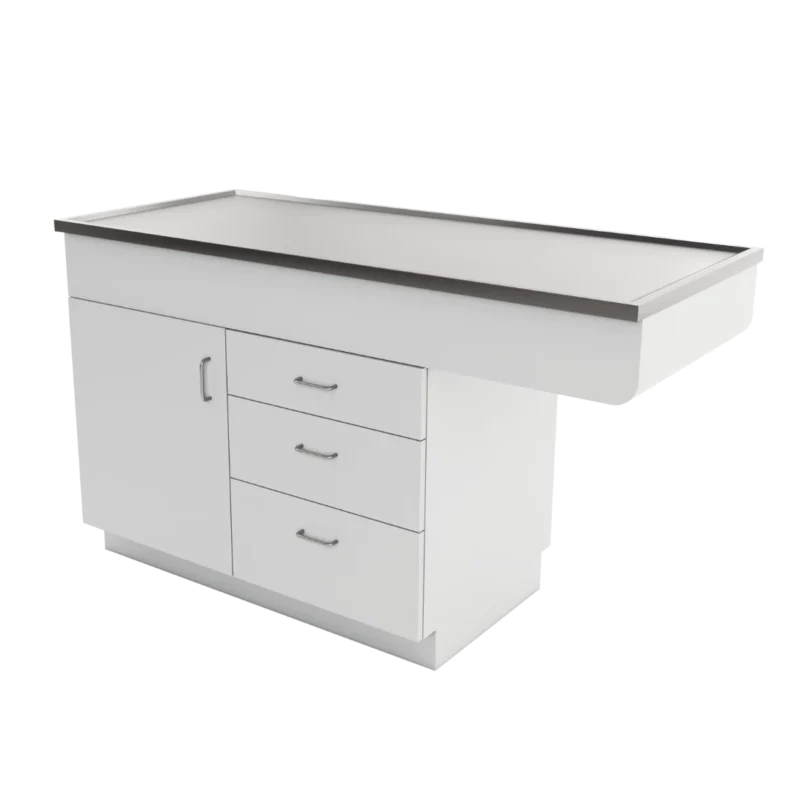 PLamDryTable1Door3Drawer-White