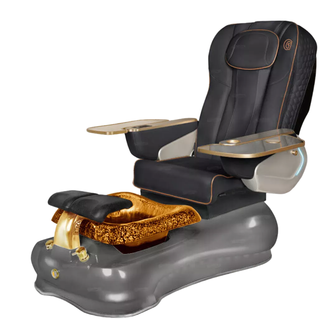 La Fleur 3 - Blackwith Gold BowlGrey Base