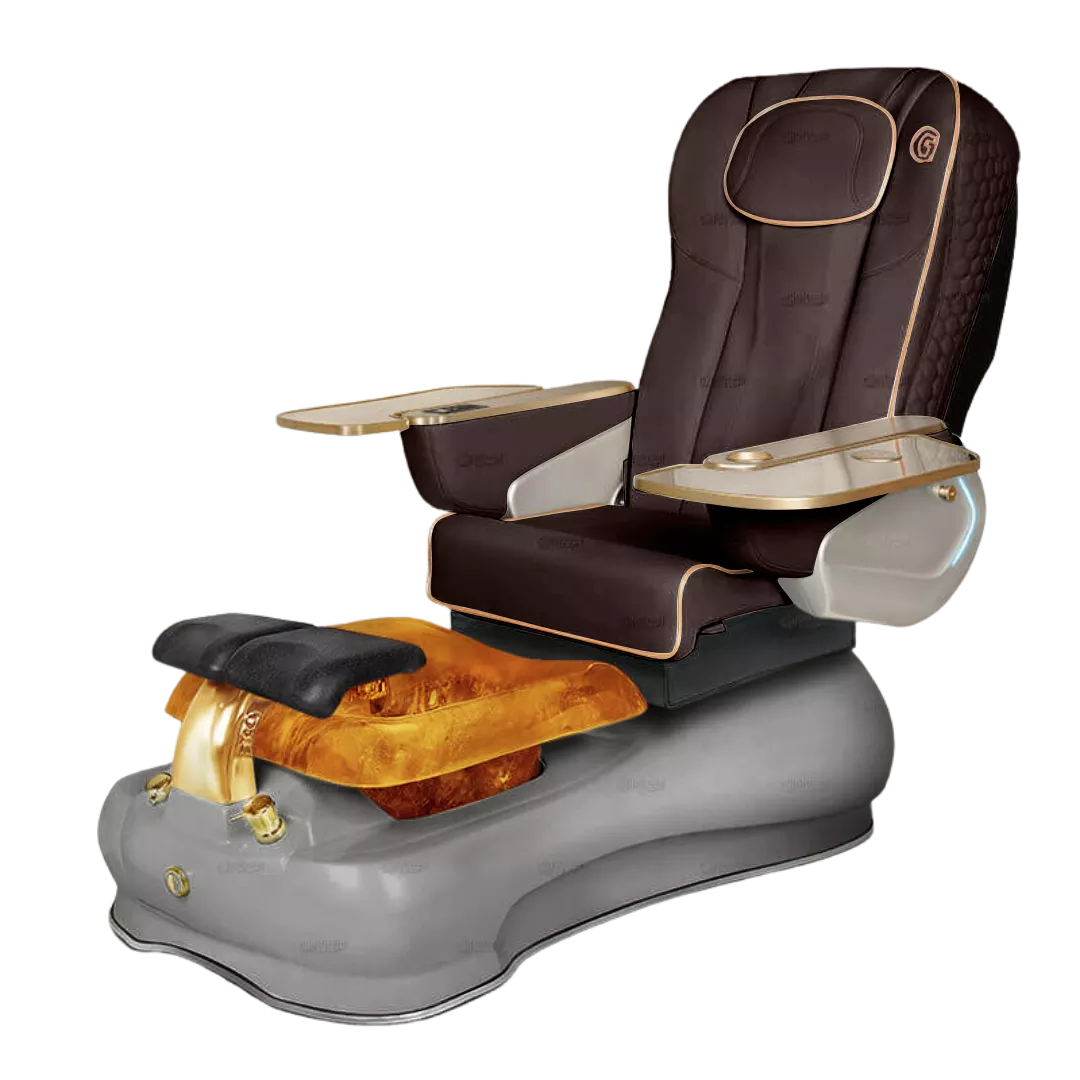 La Fleur 3 - Chocolatewith Gold BowlGrey Base