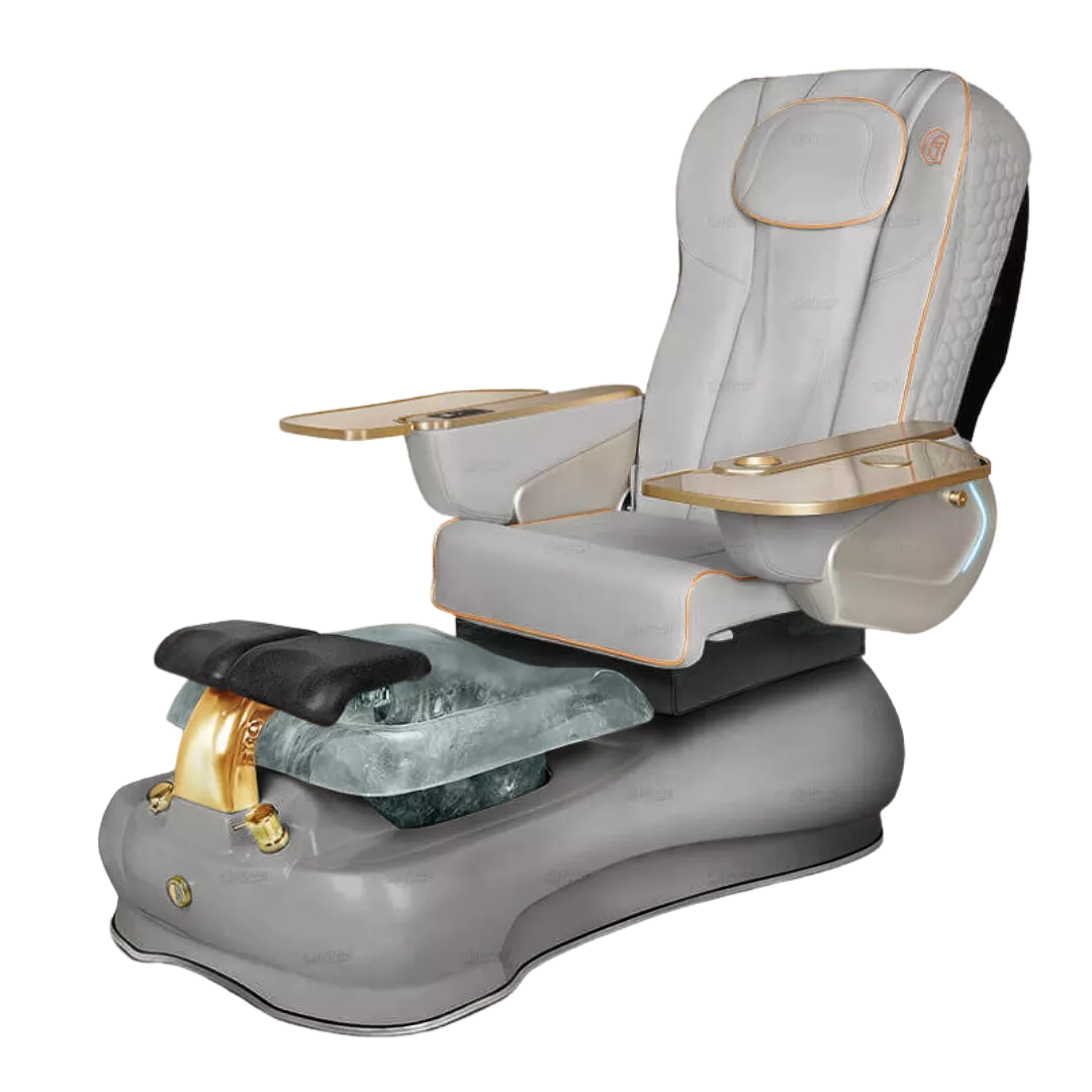 La Fleur 3 - Greywith Clear BowlGrey Base