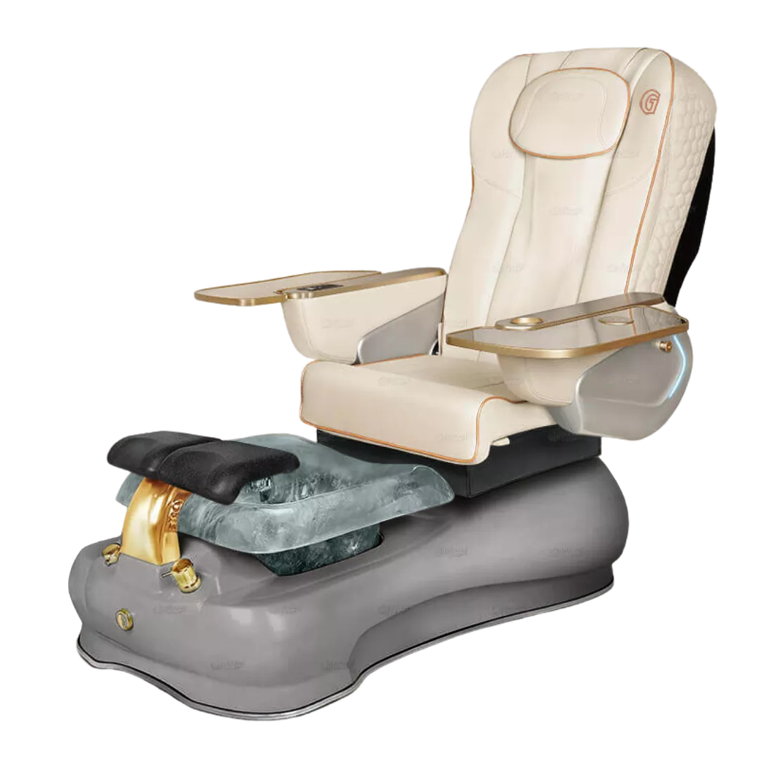 La Fleur 3 - Whitewith Clear BowlGrey Base