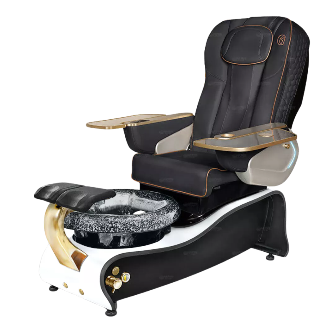 La Maravilla - Blackwith Black BowlWhite Gloss Laminate Base