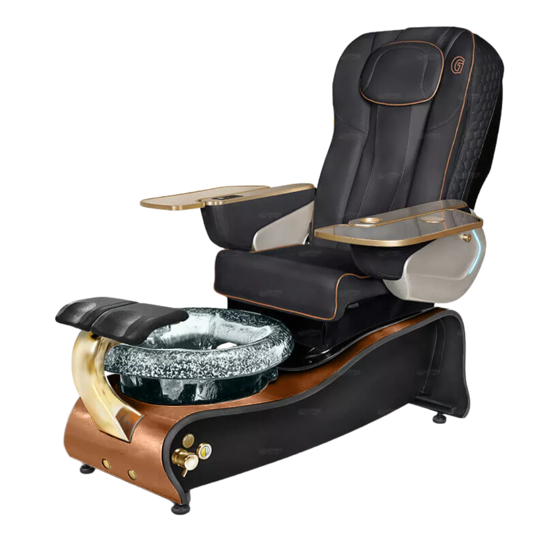 La Maravilla - Blackwith Clear BowlOiled Walnut Laminate Base