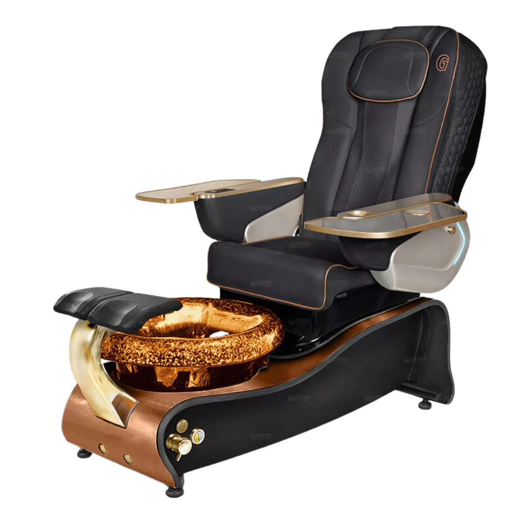 La Maravilla - Blackwith Gold BowlOiled Walnut Laminate Base