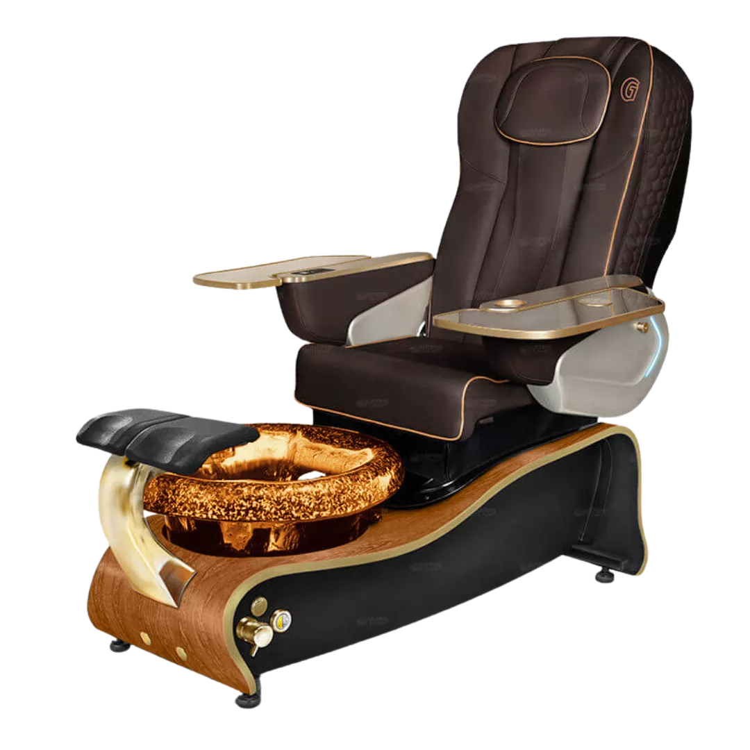 La Maravilla - Chocolatewith Gold BowlCognac Maple Laminate Base