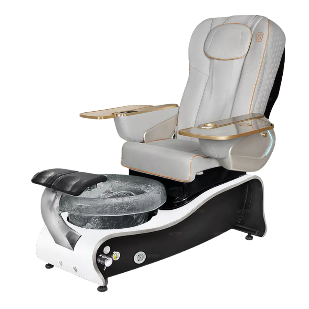 La Maravilla - Greywith Black BowlWhite Gloss Laminate Base